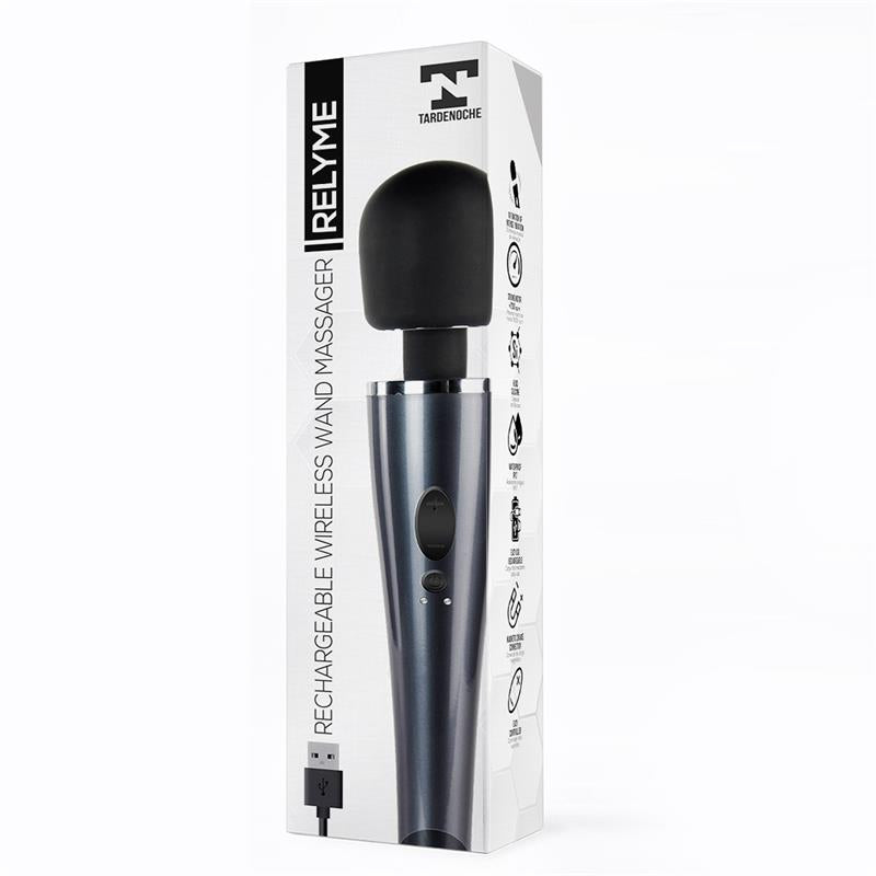TARDENOCHE WAND MASSAGER USB RECHARGABLE SILICONE WATERPROOF T-105