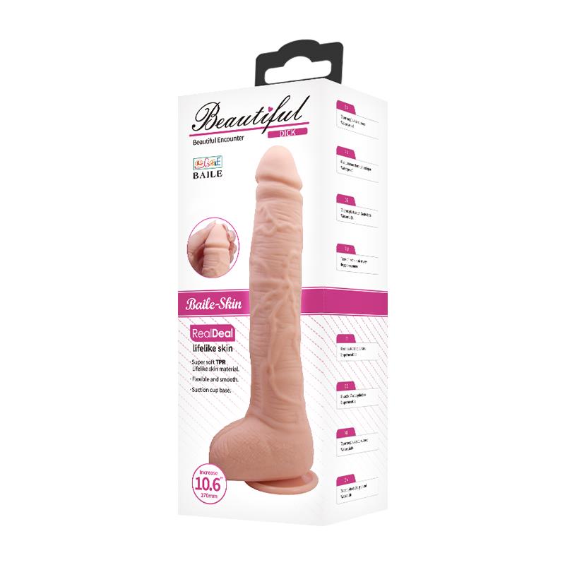 BAILE DICK REALISTIC DILDO WITH SUCTION CUP FLESH BW-008038NR