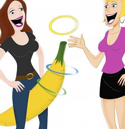 Inflatable Banana Ring Toss - Sexodrome Malta