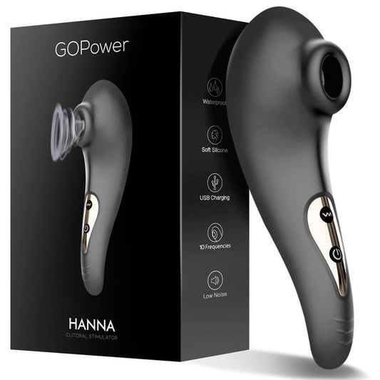 GOPOWER HANNA CLITORAL STIMULATOR USB SILICONE GO-664