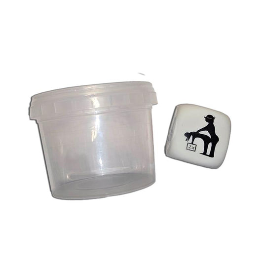 SEX White Position Dice in a Plastic Jar