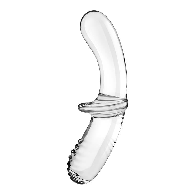 SATISFYER Stimulator Double Crystal Hot and Cold Clear