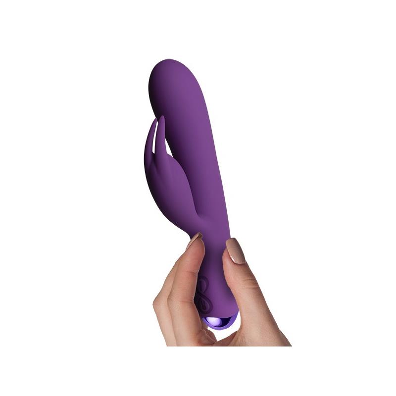 ROCKSOFF FLUTTER RABBIT VIBE WITH RABBIT 2 MOTORS PURPLE OR PINK 10FLUTPL