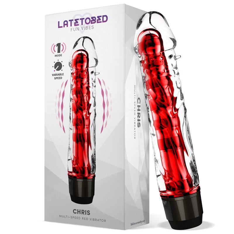 LATETOBED CHRIS MULTI-SPEED VIBE RED Reference: G-883/g-882