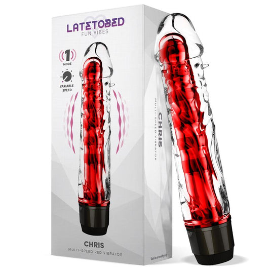 LATETOBED CHRIS MULTI-SPEED VIBE RED Reference: G-883/g-882