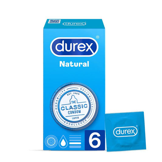 DUREX CONDOMS NATURAL PLUS 6 UNITS 5038483867563