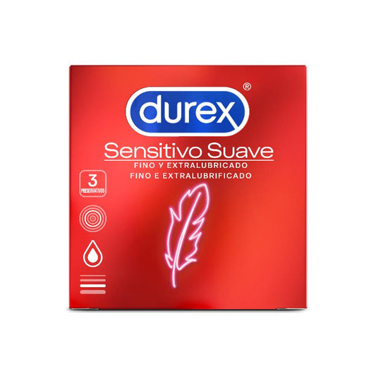 DUREX CONDOMS SENSITIVO SUAVE 3 UNITS 5052197004342