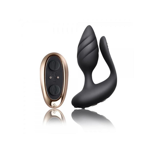 ROCKSOFF COUPLE STIMULATOR COCKTAIL REMOTE CONTROL BLACK  10COTLBK
