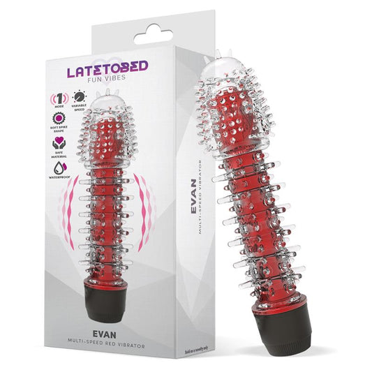 LATETOBED EVAN VIBE MULTI SPEED RED Reference: LT-671/G-885/G-884