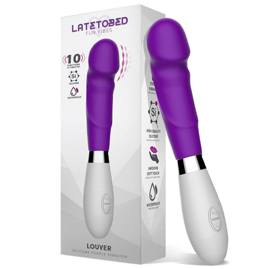 View larger Download all images  LATETOBED LOUVER VIBE SILICONE PURPLE G-860 /G-859 /G-861