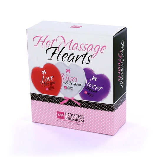 HOT MASSAGE HEARTS (3 PCS)