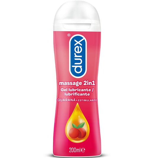 DUREX MASSAGE GEL AND LUBRICANT 2 IN 1 GUARANA 200 ML 5038483957424
