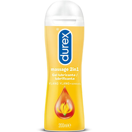 DUREX MASSAGE GEL AND LUBRICANT YALNG YLANG PLAY SENSUAL 200 ML 5038483957400