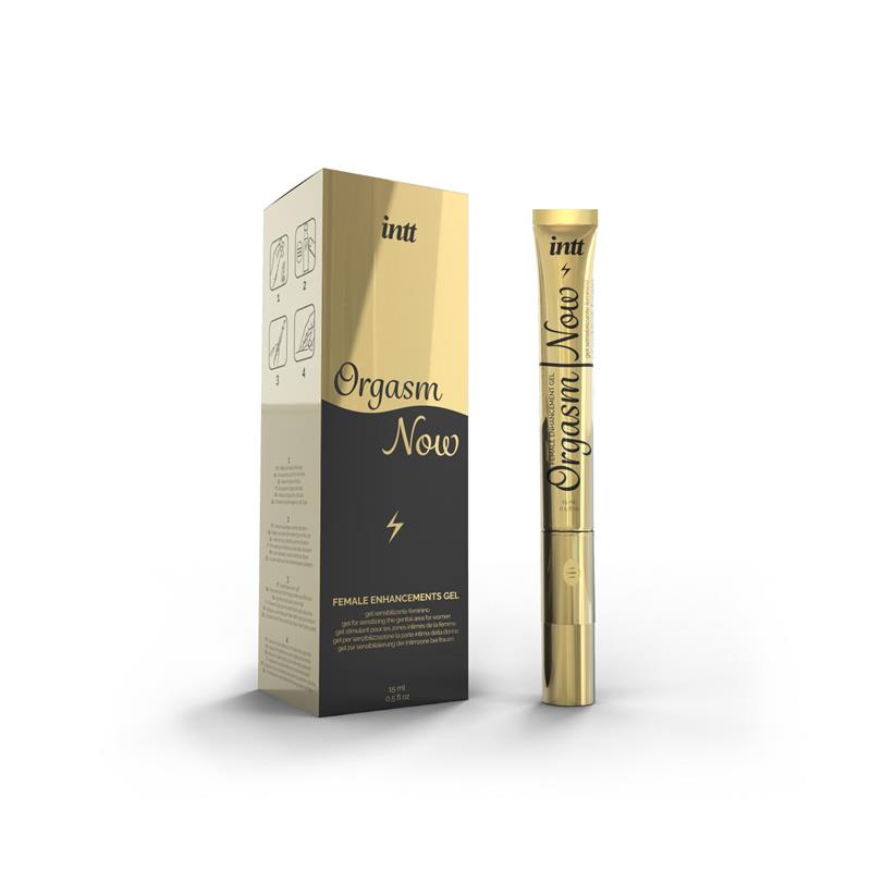 INTT SENSITIZING GEL WITH VIBRATING TIP ORGASM NOW 15 ML 5600304015479