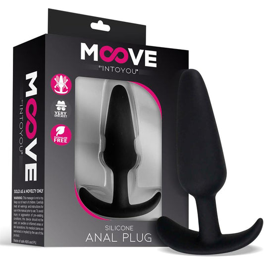 MOOVE SILICONE BUTT PLUG SMALL BLACK  MO-925