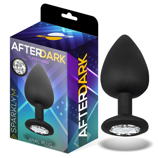 AFTERDARK SPARKLY BUTT PLUG SILICONE SIZE M 8 CM X 3.5 CM AD-280