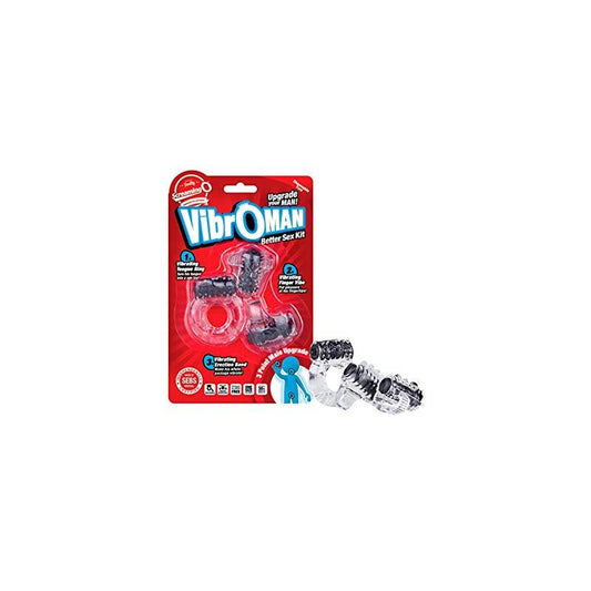 SCREAMINGO VIBROMAN BETTER SEX KIT BLACK VIB-BL-101