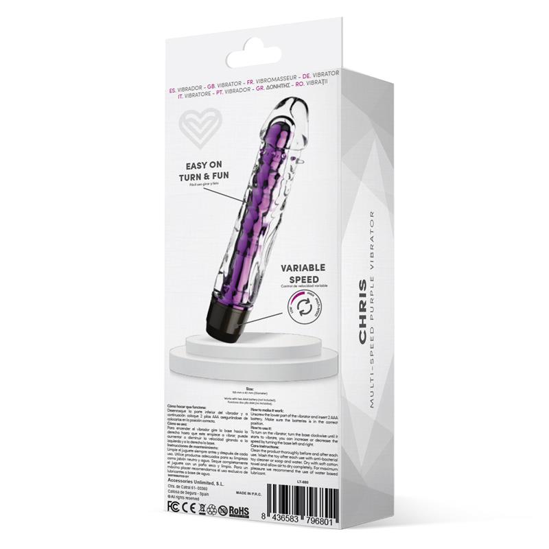 CHRIS MULTI-SPEED VIBE PURPLE LT-680 EAN: 8436583796801