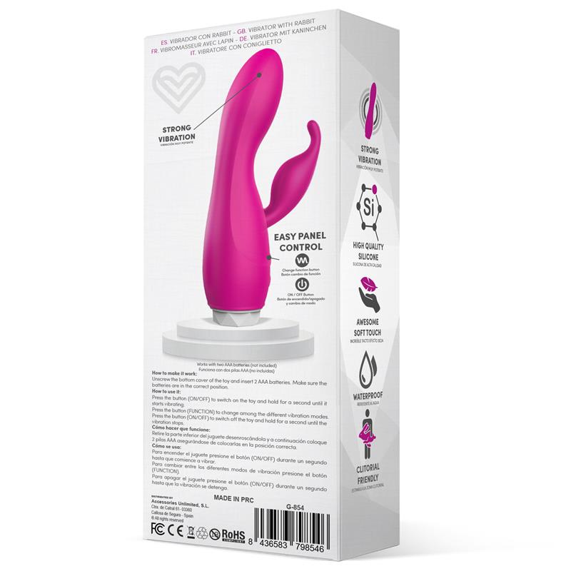 LATETOBED COUBY SILICONE RABBIT VIBE PINK G-854