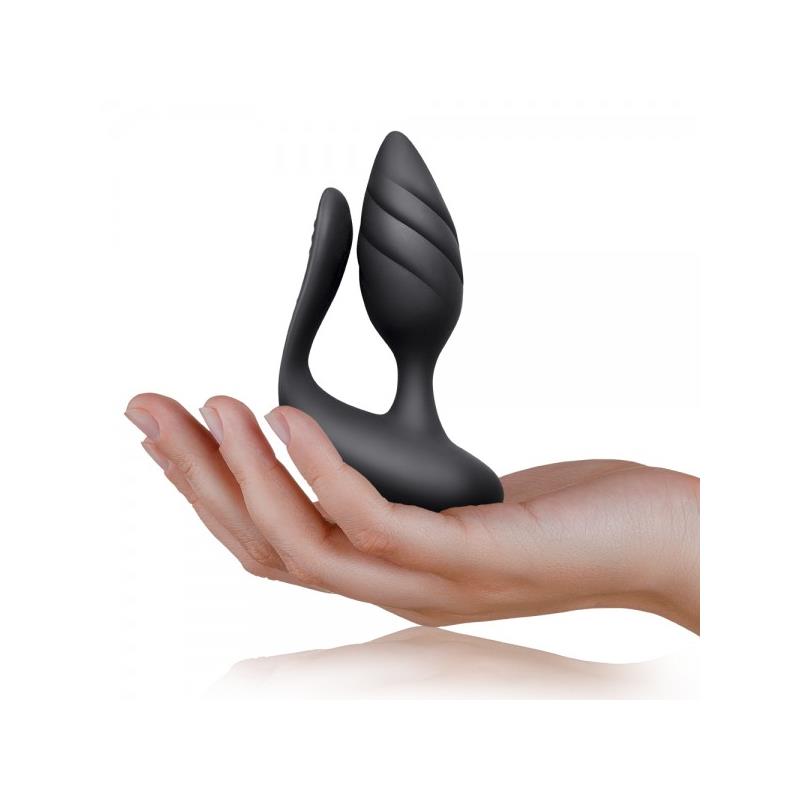 ROCKSOFF COUPLE STIMULATOR COCKTAIL REMOTE CONTROL BLACK  10COTLBK