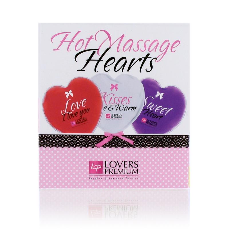 HOT MASSAGE HEARTS (3 PCS)