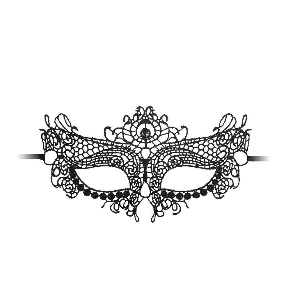 Ouch Queen Black Lace Mask - Sexodrome Malta