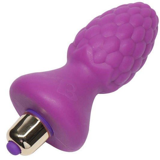 Rocks Off 7 Speed Ass-Berries Raspberry Butt Plug - Sexodrome Malta